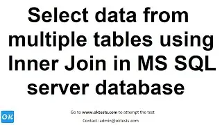 Select Data from using Inner Join in MS SQL Server Database with Multiple Tables and Where Condition