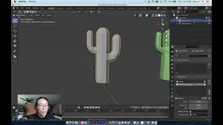 Shape Key Animation of a Cactus in Blender 2.9