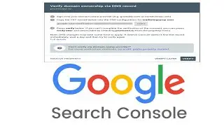 google search console Verify domain