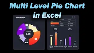 How to make Multi Level Pie Chart design in Excel