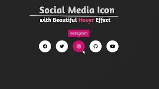 Social Media Buttons Hover Using Only HTML, CSS! | Hover Effect With CSS Only! | by @simplecodingg