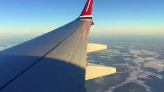 Norwegian Airlines flight from Helsinki to Lapland