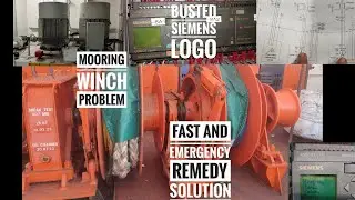 Tagalog - Mooring winch problem / Fast and emergency remedy and solution / Busted Siemens Logo | ETO