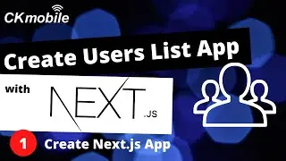 NextJS | Create a user list#1 Create NextJS App and layout