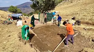 "Amir & Family: Creating a Beautiful Platform for Their Tent"🛖🧱