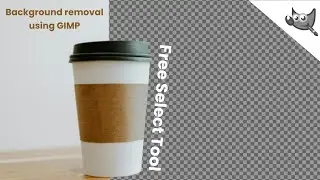 Remove image background using GIMP Free Select Tool - 2 | #gimp #backgroundremoval #imageediting