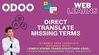 How to add translation in Odoo | Generate missing translation in Odoo language translation