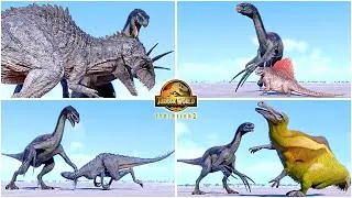 Brutal Deathstar Therizinosaurus VS All Dinosaurs Killing Animations 🦖 Jurassic World Evolution 2