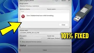 Error : Undetermined error while formatting When Using Rufus - How To Fix rufus During Formatting✅