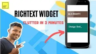 RichText widget in Flutter | Flutter widget in 3 minutes | Flutter development series