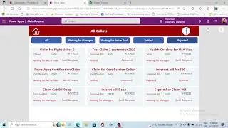 PowerApps Filter Claims Gallery | Edit/View Request Form PowerApps  Claim Request Part 5