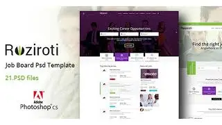 Rozi Roti Job Board PSD Template | Themeforest Website Templates and Themes