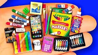 22 DIY MINIATURE SCHOOL SUPPLIES BACK TO SCHOOL 2020