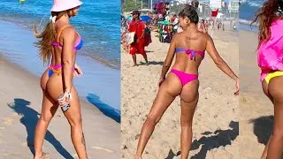 ZOOM CAMERA 😱 Brazil 🇧🇷 Leblon Beach ☀️ Rio de Janeiro 😍 Walking Tour in 4K