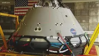 Test version of NASAs Orion Spacecraft at Naval Base San Diego