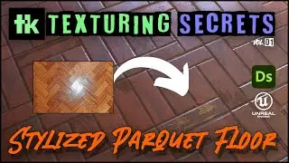 Making a STYLIZED PARQUET FLOOR material in Substance Designer and Unreal - Texturing Secrets #1