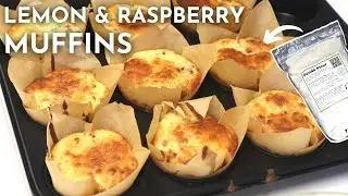 Keto & Gluten Free Lemon & Raspberry Muffins: Using PANDA FLOUR!