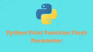 Python Print Function Flush parameter.