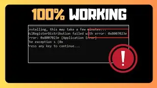 FIX WslRegisterDistribution Failed Error 0x8007023e on Windows!