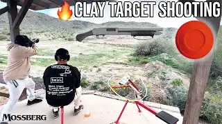 CLAY TARGET SHOOTING WITH A MOSSBERG 590 SHOCKWAVE JIC