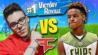 LeBron James Jr Joins FaZe... (Fortnite 1v1)