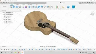 Fusion 360 tutorial How to make guitar (beginner frendly)