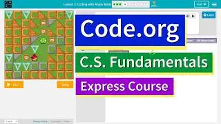 Code.org Programming with Angry Birds | Part 4 Answer Explained | Express Lesson 1 Course C Lesson 4