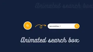 How To Make A Search Bar Using HTML And CSS