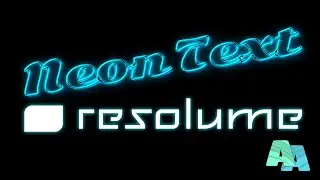 Resolume neon text tutorial