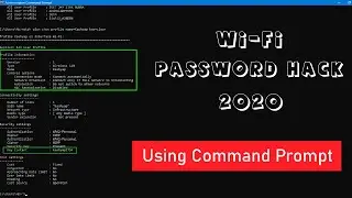 Command Prompt : How to Show Conneted WI-Fi Password | Windows 10/8/7/XP