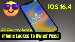 IOS 16.4 Remove iCloud Activation - Unlock iCloud - iPhone Locked To Owner Fix -All Countries Access