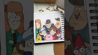 Рисую персонажей только из Gravity Falls🪵| Венди  | тгк: D1ashenka✨Подписывайся💫