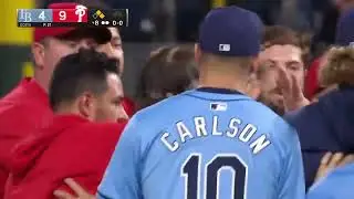 Philadelphia Phillies - Tampa Bay Rays Benches Clearing Incident - September 10, 2024