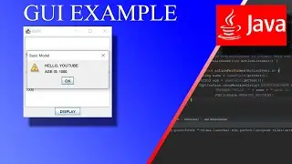 JAVA How to make simple graphical user interface (GUI)