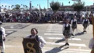 The Buhach Colony Thunder Marching Band at the Santa Cruz Band Review 2023