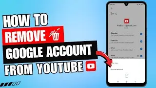 How to Remove Google Account from Youtube | 2024 ✅ | Log out Youtube Google Account