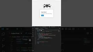 HTML CSS ANIMATION | Custom Drone Popup in HTML, CSS & JS 😱 | 