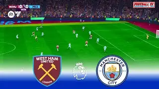 West Ham vs Manchester City - Premier League 24/25 | Full Match All Goals | FC 24 Gameplay