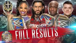 Full WWE WrestleMania Backlash 2021 Results