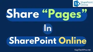 New Way of sharing Pages in SharePoint Online