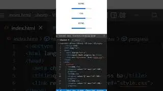 Easy HTML5 Progress Bar #shorts