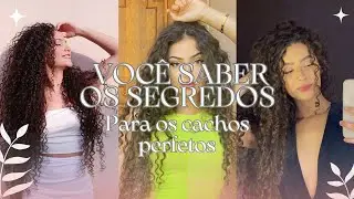 como ter o cabelo cacheado perfeito!  #DicasCuidadosCachos #cacheadas