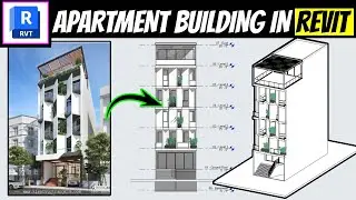 Modern Residential Building Facade in Revit Tutorial