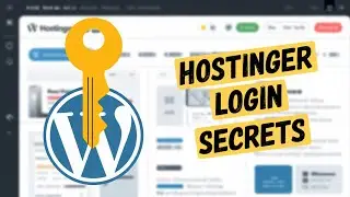 How to login into wordpress website without adding username and password in Hostinger