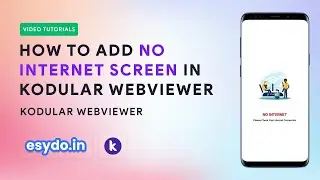 How to add No Internet Screen in Kodular Webviewer Application  || Webviewer Tutorial Part 5