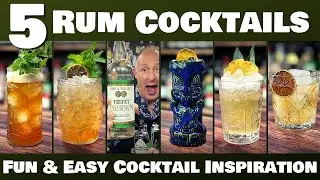 5 Easy RUM COCKTAILS at home with FALERNUM