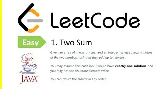 LeetCode Problem: 1. Two Sum | Java Solution