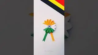 26 January republic Day badge making with paper se batch kaise banate hain badge diy 
