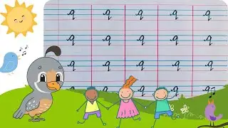 Cursive writing for beginners | learn how to write small cursive letter q |Teaching cursive q 