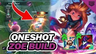 BROKEN ONESHOT ZOE BUILD 🔥 BEST MIDLANER TO CLIMB - Wild Rift 5.1 Gameplay